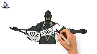 How To Draw Black Bolt Marvel Inhumans- Easy Art Tutorial