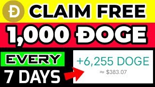 Free 1000 Doge Coin Every Week! No mining no invesment (free dogecoin)