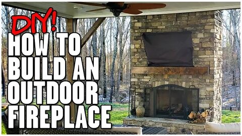 How To Build An Outdoor Fireplace In 20 Minutes | DIY