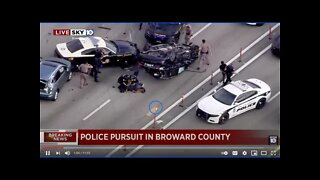 Suspects in Custody After Police Chase Ends in Rollover Crash on I-95 in Broward County