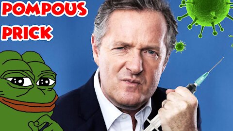 Piers Morgan Attacks "AntiVaxxers" Then Catches Coof Through His Vax