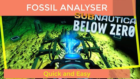 Subnautica Below Zero Finding the Fossil Analyser precursor technology location