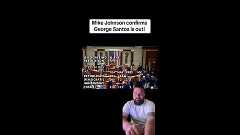Mike Johnson confirms George Santos is out! He’s been expelled from congress