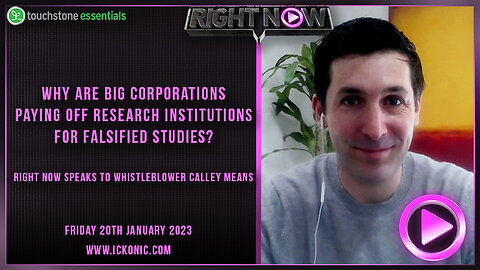 Corporations are funding Falsified Studies - Right Now Talks To Whistleblower 'Calley Means'