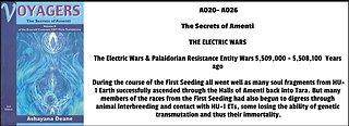 The Electric Wars & Palaidorian Resistance Entity Wars 5,509,000 - 5,508,100 Years ago