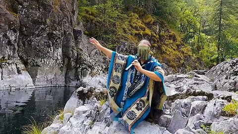 Native American Flute (The Crow) by the Sacred River clip with Paul White Gold Eagle in Washington