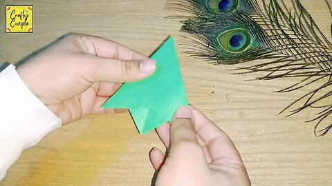 How to make Easy Origami Christmas tree 🎄@Craftycouple1