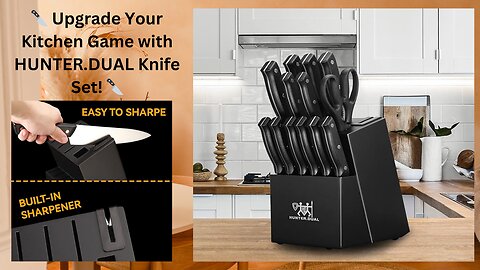 🔪 Upgrade Your Kitchen Game with HUNTER.DUAL Knife Set! 🔪