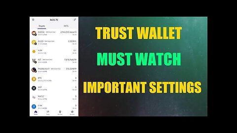 Trust Wallet New Important Update || Trust Wallet Fully Changed || Important Settings