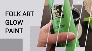 Folk Art GLOW in the Dark Paint Review - 323 Green Vert - HOW TO MAKE IT GLOW BRIGHT ✨️✨️