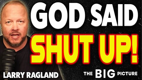 Can you HANDLE IT when God says STOP TALKING?