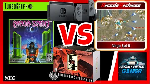 Who Has The Best Ninja Spirit - TurboGrafx 16/PC Engine or Arcade? Let's find out!