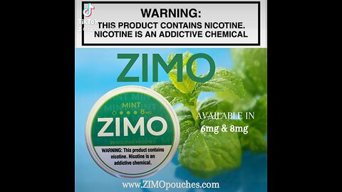 ZIMO Mint Flavored Pouch