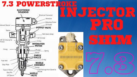 🛻📽️7.3 PSD INJECTOR SERIES SHIM SHIM SHIM THE PRO WAY .🟢🟡🔴🟢