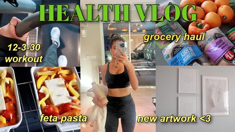 HEALTH VLOG 2022: trying to feel motivated again, working out, grocery haul & more!
