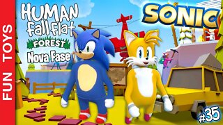 Human Fall Flat: NOVA FASE OFICIAL e chamamos o SONIC E TAILS para desvenda-la!!! #35