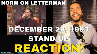 Norm Macdonald David Letterman Appearances Reactions #3 | December 28, 1993. Stand-up