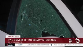 2 drivers shot in separate incidents on San Diego freeways