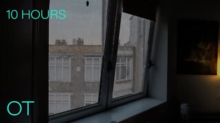 Stormy Night in your London Flat | Soothing Rain & Rolling Thunder for Relaxation | Studying | Sleep