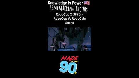 RoboCop 2 (1990) - RoboCop Vs RoboCain Scene