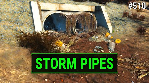 Fallout 4 Unmarked - Scavenging inside these Storm Pipes | Ep. 510