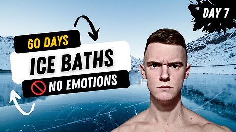 doing ice baths without emotions for 60 days. (day 7)