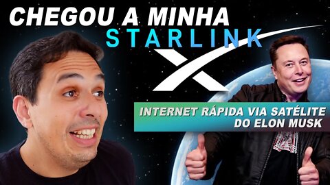 Chegou a minha Starlink! Internet rápida via Satélite do Elon Musk