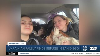 Ukrainian mother, daughters find refuge in San Diego