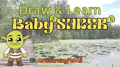 🎨 Learn to Draw 'Baby Shrek' with a Splash of Fun for Kids! 🌟