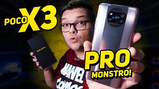 O MONSTRO CHEGOU! POCO X3 PRO - O Melhor Custo Benefício para os GAMERS? Unboxing e Impressões