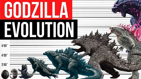 Godzilla evolution movies 1954-2023