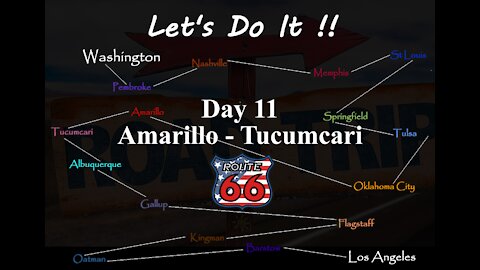 AMERICAN ROAD TRIP, ROUTE 66, Day 11 Amarillo to Tucumcari