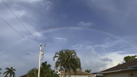 Double Notre Dame Rainbow In Paradise (Widescreen) #FYP #Rainbow #DoubleRainbow #MarcoIsland #4K