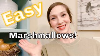 How To Make Homemade MARSHMALLOWS! Healthy and Easy