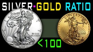 Gold To Silver Ratio Drops Below 100!