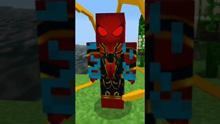 homem aranha no minecraft 🕷🕷🕷🕷🕷😱😱😱😱😱😱😱😱#minecraft #shorts #marvel #spiderman