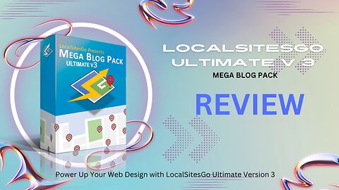 Power Up Your Web Design with LocalSitesGo Ultimate Version 3 Demo Video