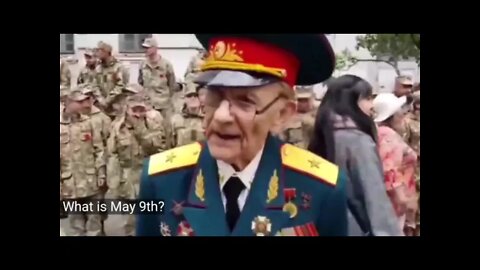 Ukrainian veteran on Victory Day (2017 Kiev)