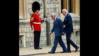 King Charles leads Biden around like a dog, he wanders around lost