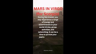 MARS in VIRGO for Scorpio ♏️ (what it means for you) #scorpio #tarotary #astrology