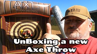 Un-Boxing our new Axe Throw