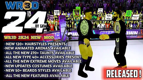 wr3d 2k24 for Android & PC Release | wr3d 2k24 mod download | wr3d 2k24 new mod