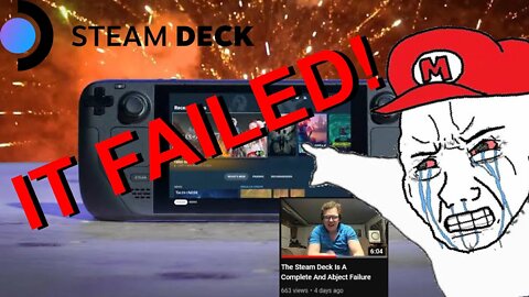 "Steam Deck Is A Failure Because It Isn't Nintendo!" according to Nintendo Fanboy Harman Smith