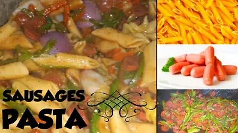 sausages pasta | easy to make beef sausages pasta | cheese sausages | penny pasta | by fiza farrukh