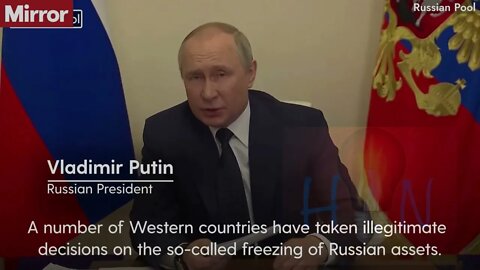 #Putin Demands Any Country that #Sanctioned it must pay in #Rubles