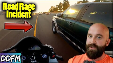 This SUV Driver Is INSANE! (Motorcycle Close Call)