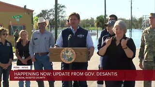 Ron DeSantis goes live from Aracadia with Hurricane Ian relief efforts