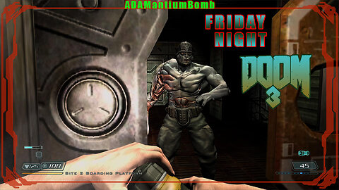 Doom 3 - Friday Night DOOM #000 013 | Veteran Mode (Doom 3) Monorail Transport #doom #spacemarine