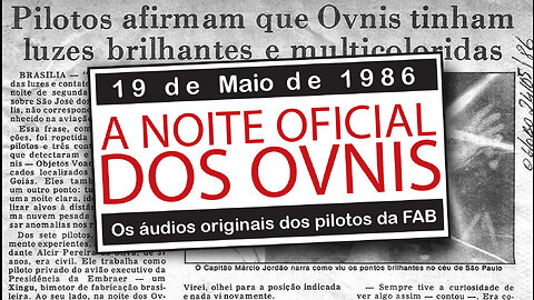 Noite Oficial dos OVNIS | Áudio dos Pilotos | Official UFO Night | UAP | JV Jornalismo Verdade
