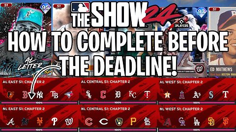 The Fastest Way To Complete Team Affinity Season 1 Chapter 2 In MLB The Show 24!